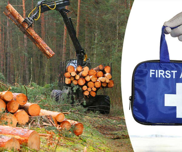 första hjälpen-kit skogsmaskin