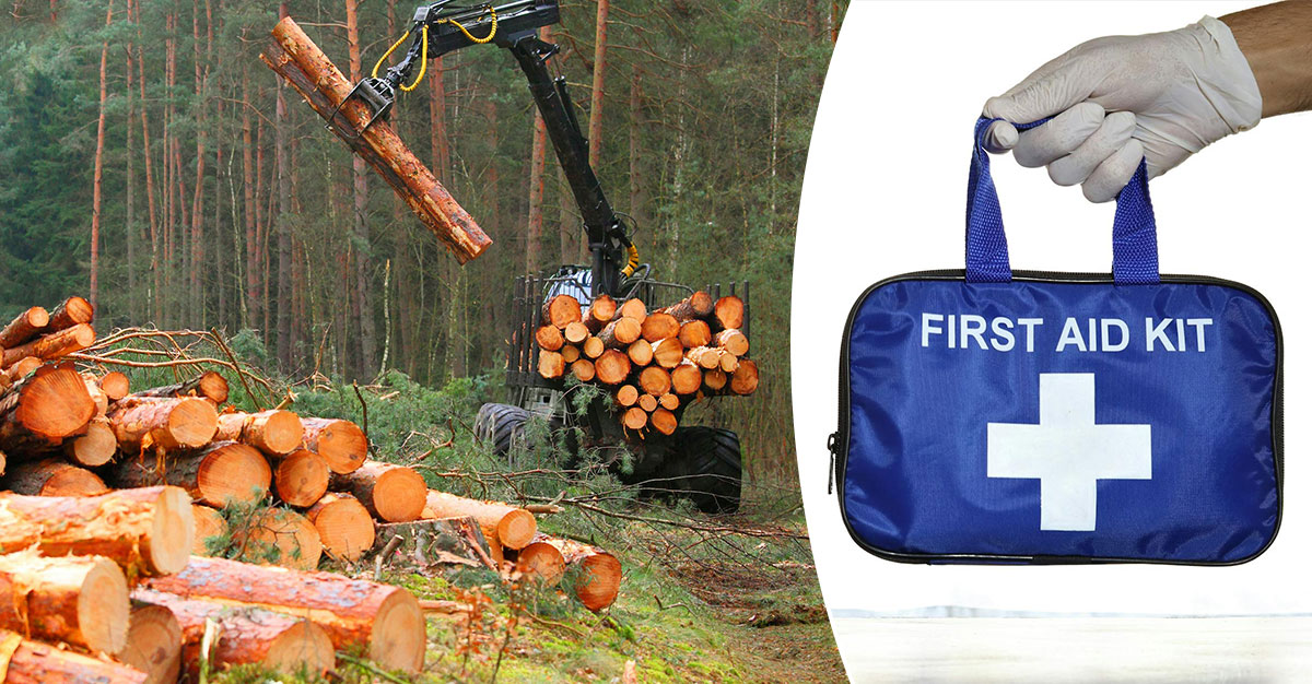 första hjälpen-kit skogsmaskin
